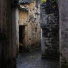 an alley after the rain
